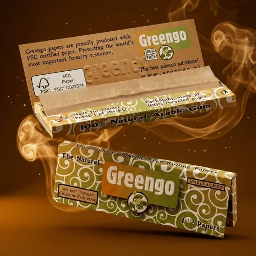 Greengo Organik Unbleached Sigara Kağıdı – Tekli