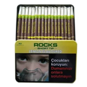 Rocks Short Tip Lemon sigarillo – Limon Aromalı – 50’s
