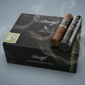 Davidoff Escurio Robusto Tubos Puro – 12’s Ahşap Kutu