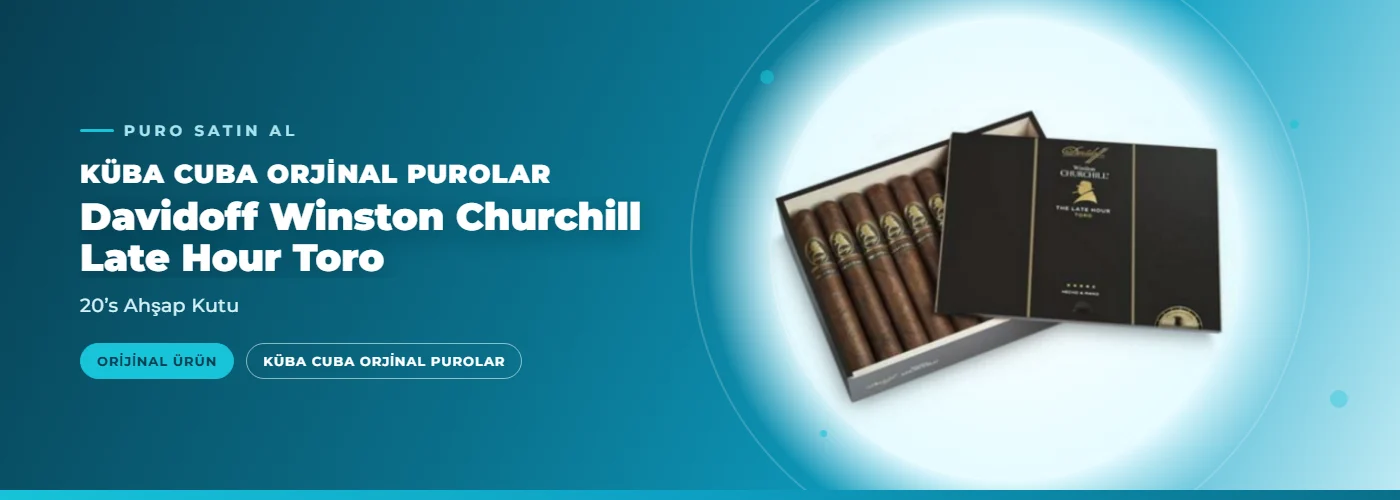 Davidoff Winston Churchill Late Hour Toro – 20’s Ahşap Kutu