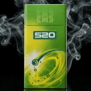 520 2 Ways Green Kalpli sigara – Mentol Yeşil Elma