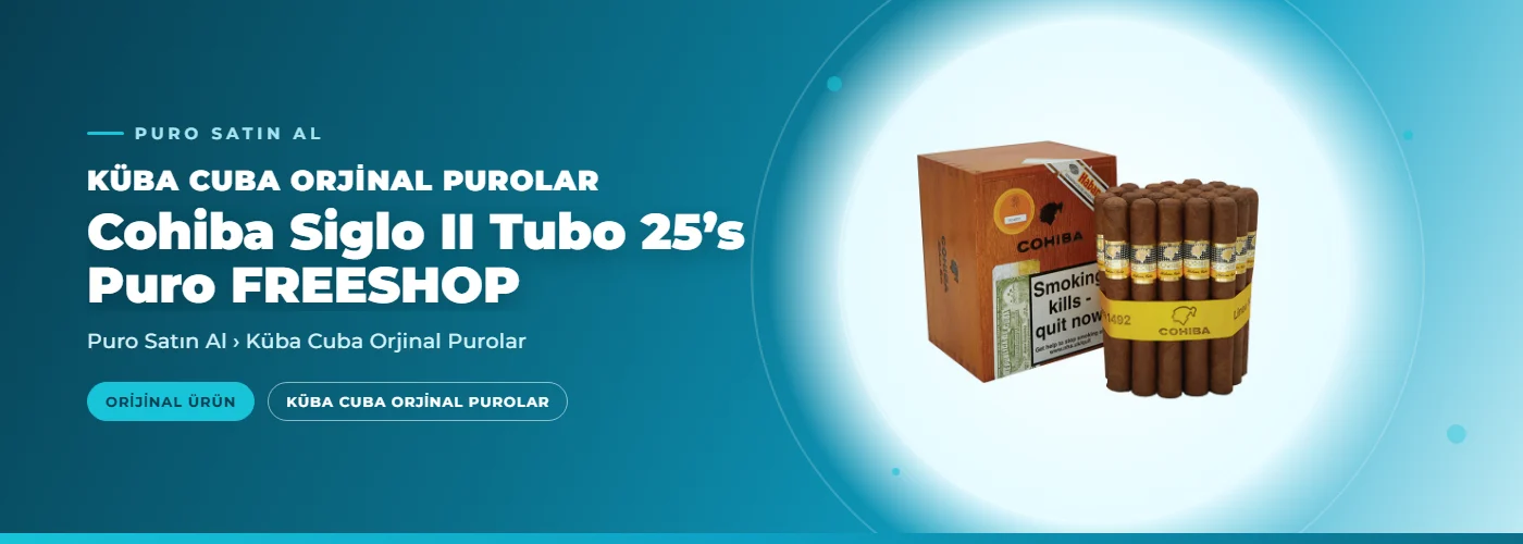 Cohiba Siglo II Tubo 25’s Puro FREESHOP