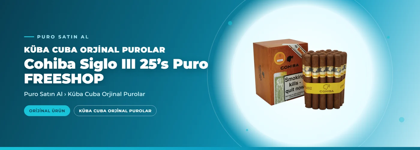 Cohiba Siglo III 25’s Puro FREESHOP