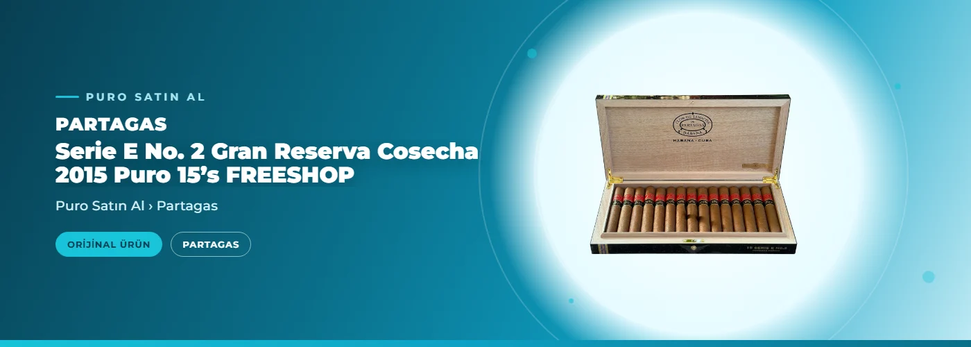 Partagas 	Serie E No. 2 Gran Reserva Cosecha 2015 Puro 15’s FREESHOP
