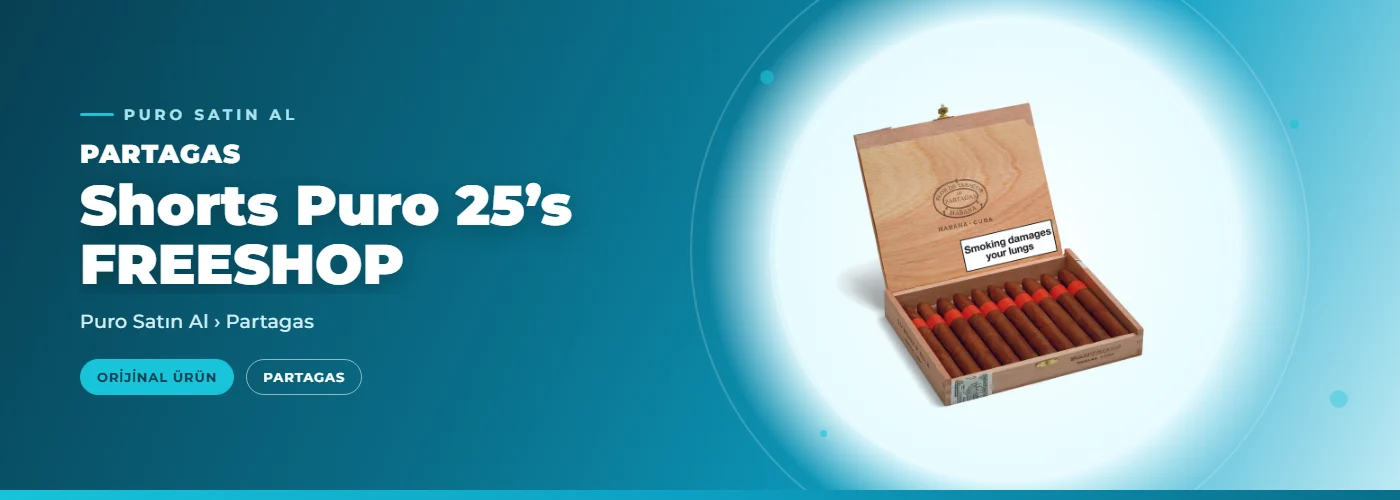 Partagas Shorts Puro 25’s  FREESHOP