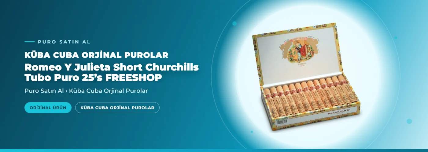 Romeo Y Julieta Short Churchills Tubo Puro 25’s  FREESHOP