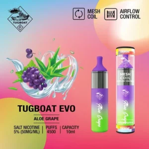 Tugboat EVO Aloe Grape 4500 Puff