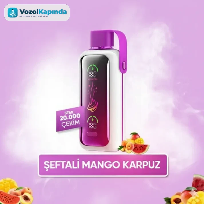 Vozol Star 20000 Puff - Peach Mango Watermelon