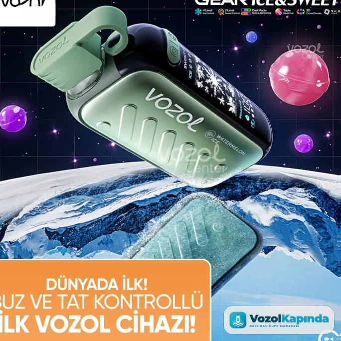 Vozol Gear Ice & Sweet 50000 Mango Passion Tangerine - görsel 2