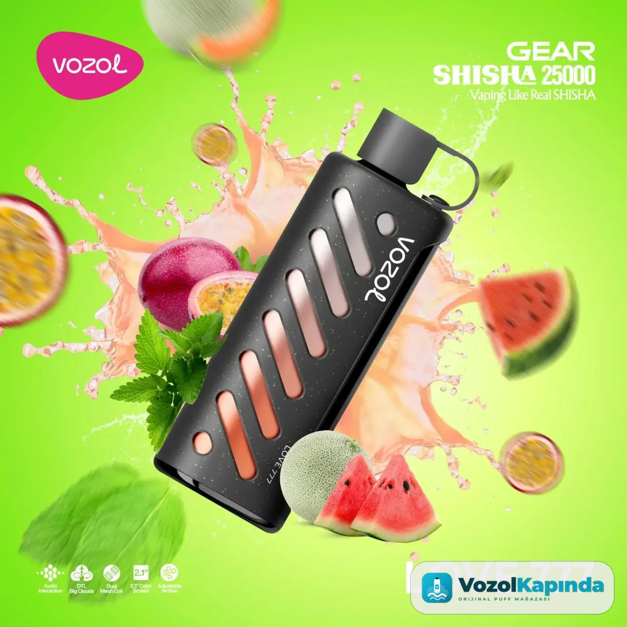 Vozol Gear Shisha 25000 Love 777